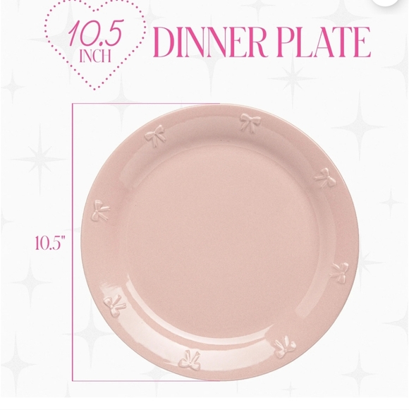 Paris Hilton Other - Paris Hilton London Collection Pink Dinner Plates Set Of Four